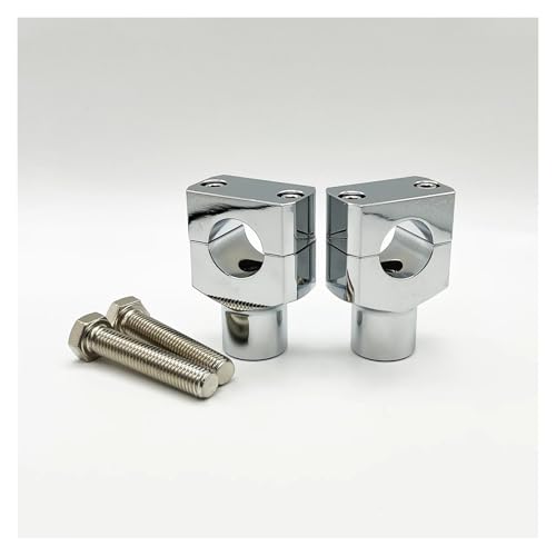 Lenkererhöhungen Motorrad Bar Klemmen Für Suzuki Für Intruder VL1500 LC 7/8" 1" Lenker Riser Clamp Aluminium Lenkererhöhung Bar Montage Motorrad(22MM Chrome)