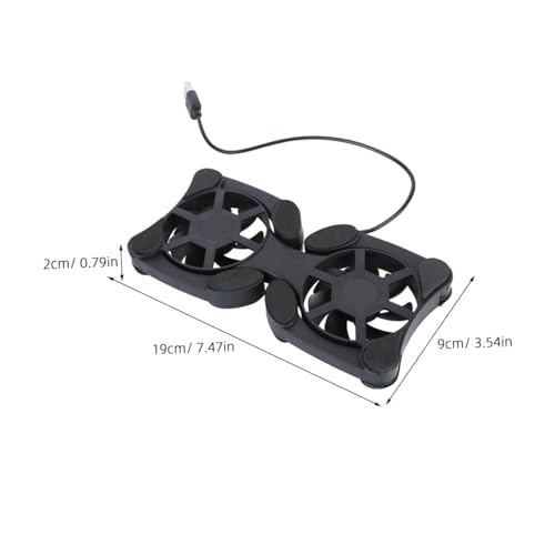 Enfriador plegable portátil para laptop color negro miniatura 2