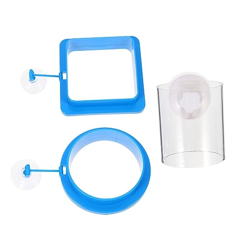 HAPINARY Fish Feeder Ring 3pcs Aquarium Floating Ring for Multiple Betta Fish Tanks