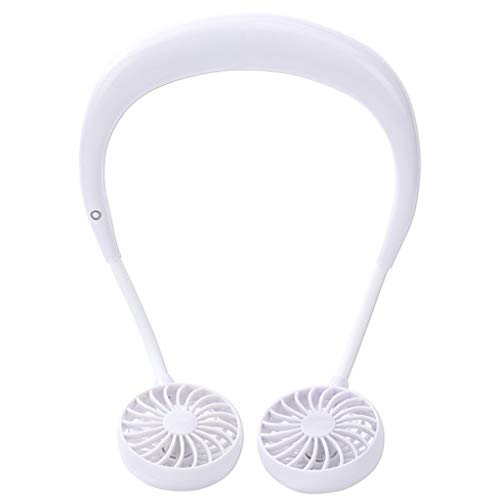 Jiay - Ventilador portátil Recargable USB de 3 velocidades, Cuello, Manos Libres, Cuello, Colgante, Mini Ventilador de Deporte, Enfriador de Aire
