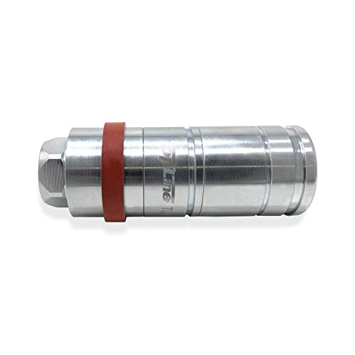 Image of 1 /2 inch (#8) SAE Thread Hydraulic Ag Female Quick Connect Coupler | 3 /4-16 ORB | ISO 7241-A | Push Pull Connect Under Pressure | Coupler for Tractor SCV, Ag Equipment, Skid Steer, Heavy Duty | Model TL98