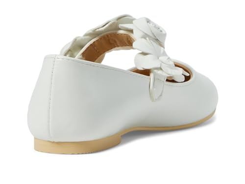 Janie and Jack Girls Flower Flat (Toddler/Little Big Kid) Ballet, Multicolor, 24