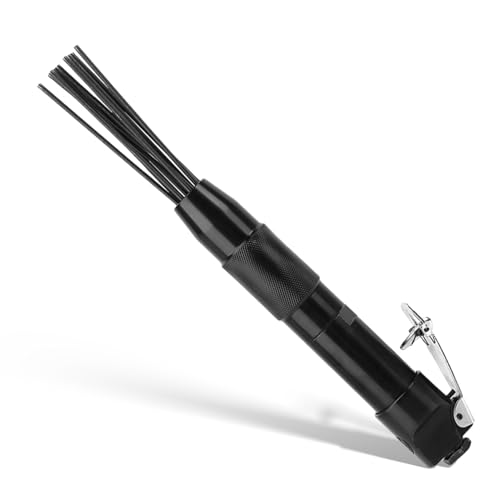 Dérouilleur à aiguilles pneumatique 4400 tr/min 12 aiguilles, nettoyeur de scories à siguille pour éliminer précisément et efficacement la rouille et la...
