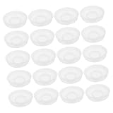 MUCKLILY 20 Stück Leckschutz Für Chemische Laufe Wasserfassdeckel Fassspund Aus Kunststoff Öldeckel Fass-spundstopfen Dichtungsdeckel Für Ölfass Trommelkappen Weiß Plastik
