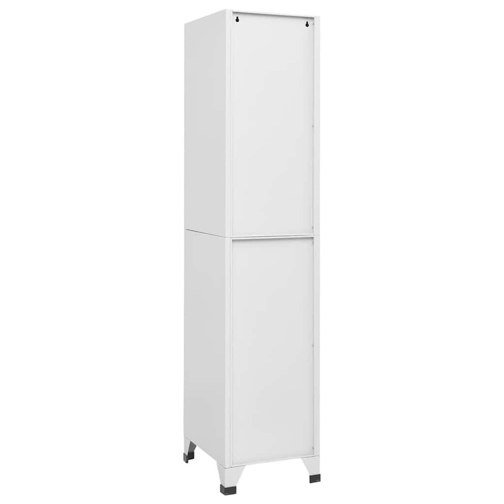 vidaXL Armadietto a 4 Comparti con Serrature 38x45x180 cm Mobiletto Armadio