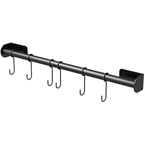 Stands Keukengerei Bar Hanger Roestvrijstalen Beugel Opknoping Rail Plank Met Verbeterde Lijm, Hanger Haken Voor Pot…