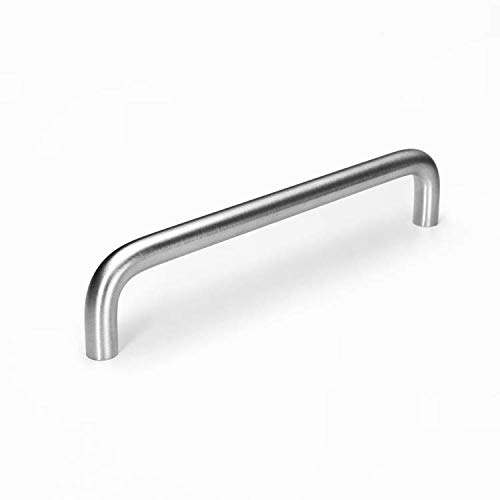 VIBORG 10 Pieces Solid SUS304 Stainless Steel Modern Kitchen Cabinet Cupboard Door Handles Pull Wardrobe Vanity Dresser Drawer Handle Pulls Satini Nickel Brushed (10
