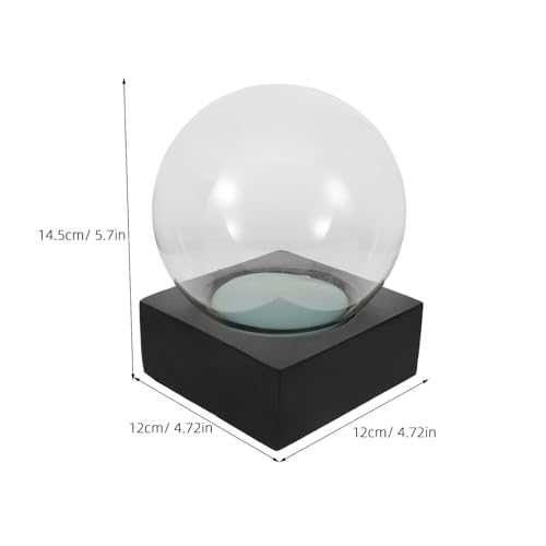 Bola de invierno de vidrio GALPADA para manualidades con base resistente 3