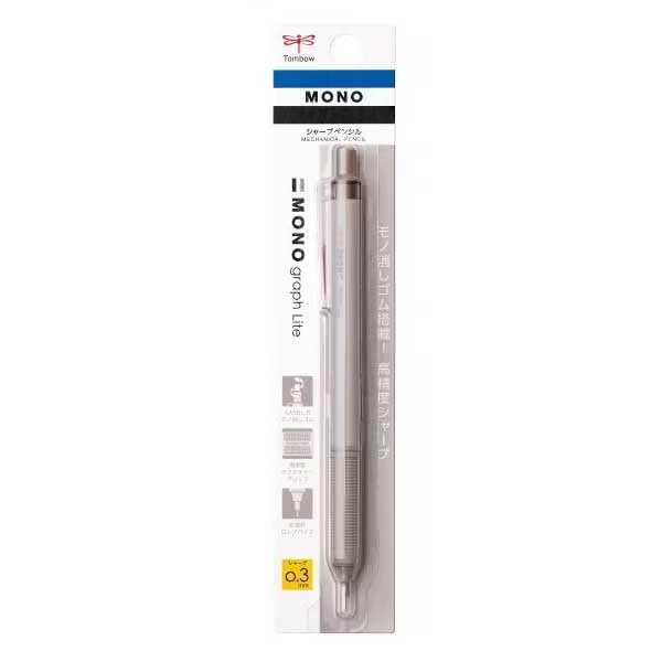 Tombow Mono Graph Lite Mechanical Pencil | 0.3mm | Grayish Brown [DPA-121E]