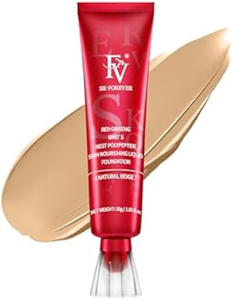 FV Matte Waterproof Foundation-Longwear Transfer-Proof, with Medium to Full Coverage, Oil-control & Lightweight, Liquid Foundation Makeup for Normal/Oily Skin, 30g, Natural Beige