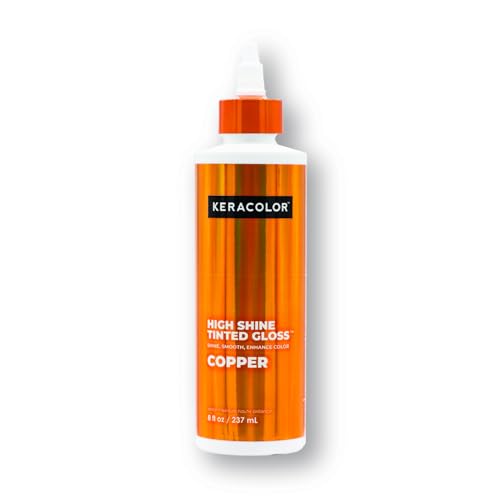 Image of Keracolor High Shine Tinted Hair Gloss, In-Shower Hair Glaze, Sheer Color-Enhancing Glossing Treatment, Copper, 8 Fl Oz