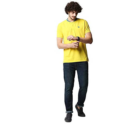 Image of Pepe Solid Cotton Stretch Slim Fit Mens Trousers (S22MULLETIPBEI-P)