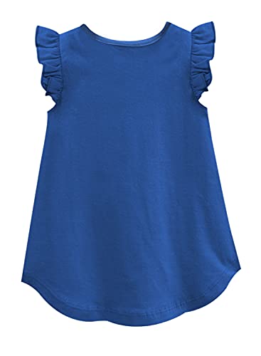 Image of A.T.U.N. (All Things UBER Nice) Girl's Polyester Regular Fit Solid Round Neck Knee Length Regular Top