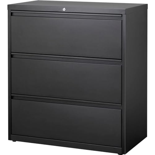 36 in. HL10000 Series Lateral File with 3-Drawer - Black