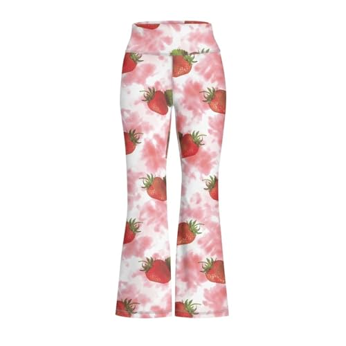 Hawapod Girls Bell Bottom Pants Comfortable High Waisted Stretch Flare Yoga Leggings