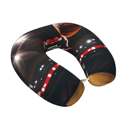 Almohada de poliéster para cuello talla única negra miniatura 2