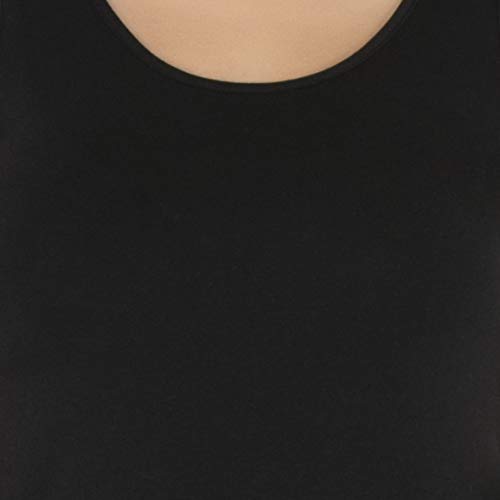 Image of Amante Solid Round Neck Sleeveless Tank Top