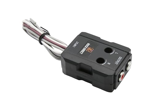 RD Line Output Converter Universal Car Bass Regulator Level Control, Rock Direct Car Stereo Audio Speak Delay Signal Hi-Low Converter for Auto Amp Subwoofer Amplifier CD Player High to Low Adapter3