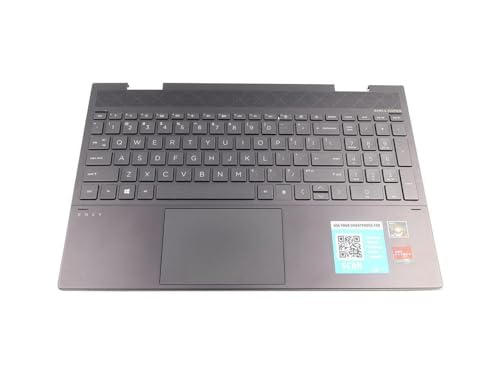 New Genuine Palmrest for HP Envy X360 Convertible 15-EE 15-EE1093CL Palmrest Keyboard Touchpad Nightfall Black L93186-001 L93119-001