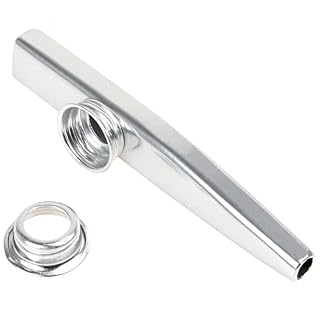 Alnicov Kazoo en métal en alliage d'aluminium avec 5 diaphragmes de flûte kazoo et une belle boîte pour instruments de… – Image 3