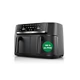 Bosch Air Fryer Serie 4, doble cesta 9L (2 x 4,5L) 6 prog. negro, MAFD440B0