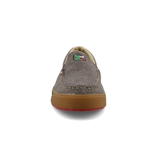 Image of Twisted X Men's Hooey Slip-On Loper, Moc Toe, Eco Dust & Multi, 9 M