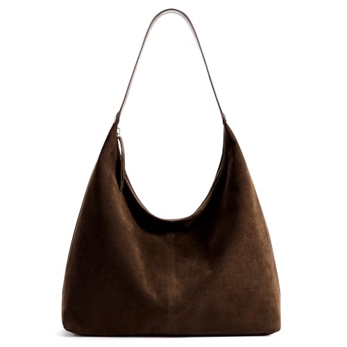 Image of KALIDI Casual Tote Bag Vegan Leather Hobo Zipper Work Bag Weekender Shoulder for Women Shoulder Travel Purse