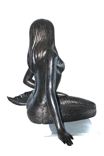 Escultura Grande Sirena Acabado Bronce Aluminio 64" miniatura 7