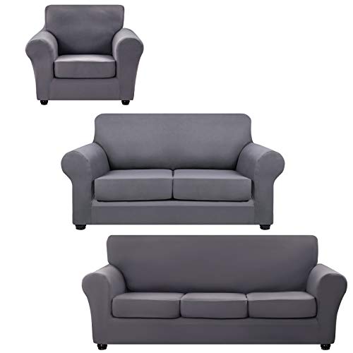 Hyha 4 Pieces Stretch Sofa Slipcovers cover
