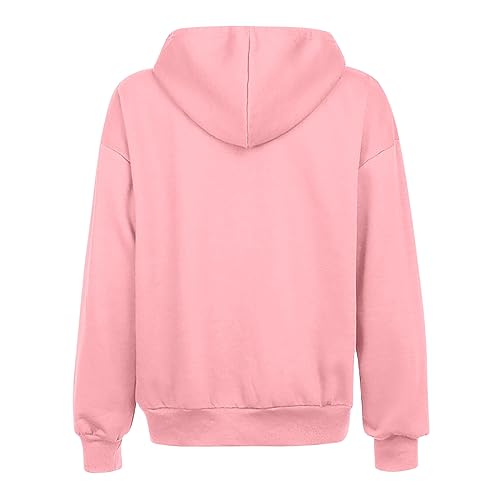 Hoodies for Women Long Sleeve Loose Fit Zip Up Fashion Sweatshirts Casual Solid Lightweight Hooded Jackets3