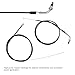 GOOFIT 59 inch Bake Cable and 51 inch Throttle Cable for 2 Stroke 49cc 50cc 60cc 80cc Motorized Bicycle Push Bike Parts