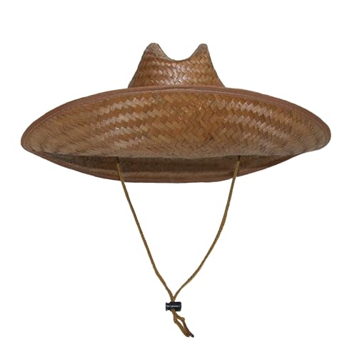 Sombrero CTM Lifeguard de palma con ala ancha miniatura 3