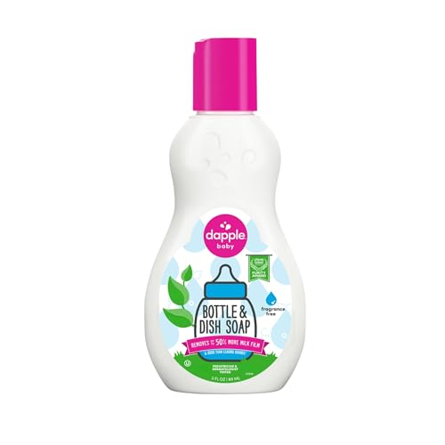Image of Dapple Baby Fragrance-Free Bottle & Dish Soap - 3 fl oz - Plant-Powered Cleaner for Baby Bottles, Pump Parts, and Sippy Cups - Travel Size