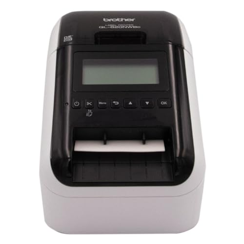 Brother QL-820NWBc | Imprimante d'Etiquettes Polyvalente | WiFi | Bluetooth | Imprime Jusqu'à 110 Etiquettes par Minute