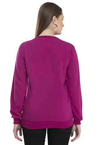 Image of IndiWeaves Women Fleece Warm Sweatshirt for Winters (XXXL,Grey,Purple) Pack of 2