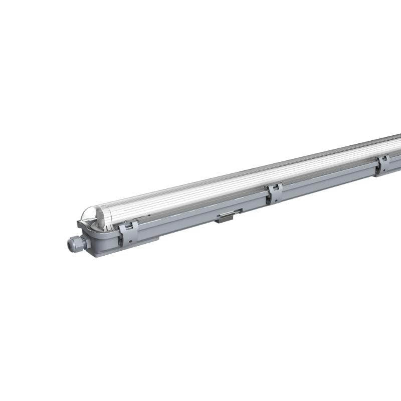 Kit de Réglette LED IP65 + Tube Néon LED 120cm T8 18W - Unité/Blanc Neutre 4000K - 5500K