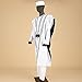 africa-pride African Men Clothing Agbada Robe Dashiki Shirts Ankara Pants Tribal Hat Wedding Evening Outfits 4 Pieces 11 L