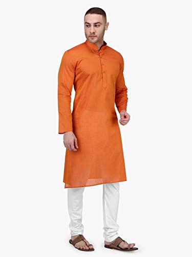 Image of Rajubhai Hargovindas Men Pure Cotton Solid Long Kurta