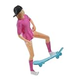 Fille avec des figurines de skateboard - elle peut être réutilisée et peut être conservée jusqu'à l'année prochaine pour une utilisation continue, ce qui peut vous aider.