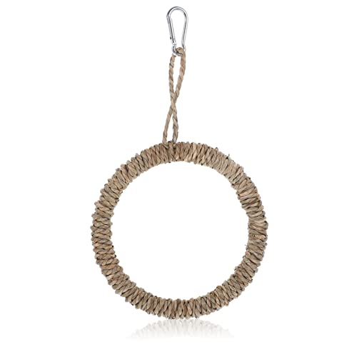 ERINGOGO 1 Set Parrot Perch Stand Bird Swing Durable Chew Ring for Cage Decoration Fun Activity for Birds for Parakeets Budgies