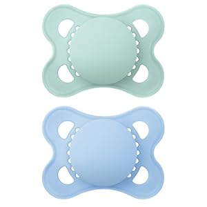 MAM Original Matte Baby Pacifier, Nipple Shape Helps Promote Healthy Oral Development, Sterilizer Case, Boy and Girl , 0…