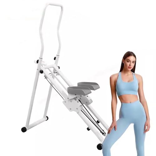 Escalador Vertical Maquinas Máquina de Ejercicios de Escalada con Pantalla LCD Carga de 330 LB Manillar y Pedales Ajustables Gimnasio para Casa para Hombres Y Mujeres Gimnasio En Casa Entrenamiento