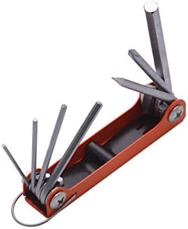 Edward Tools Folding Allen Wrench Set with Phillips and Flathead Screwdriver - Metric Hex Key Wrench Sizes - Heavy Duty Chrome Vanadium Steel - Compact Fold Away Design