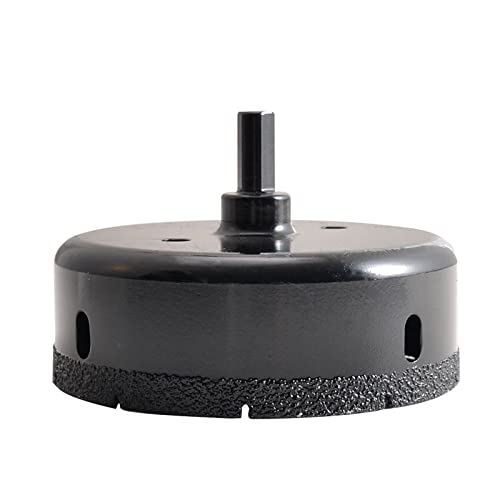 KATUR Diamond Drill Bit Brazed Core Hole Saw 100mm, Hollow Hole Cutter for Glass Porcelain, Tile, Marble, Ceramic, Granite
