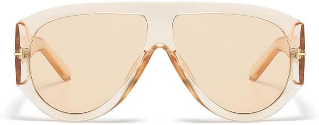 Trendy Retro Oversized Aviator Sunglasses for Women Men 70s Unique Luxury Thick Classic Sun Glasses - Image 2