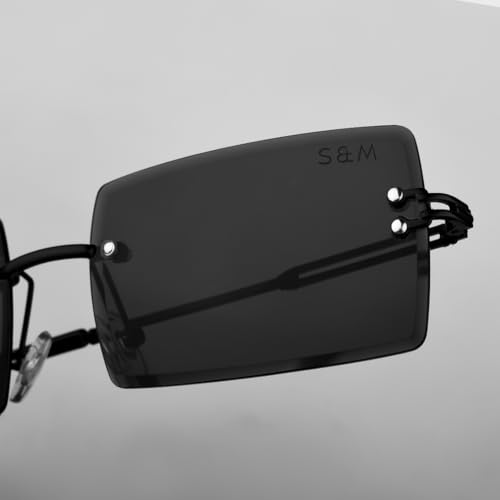 Image of SAM AND MARSHALL HARPER Eyeglass I Light Weight Frames I Rectangle Shape I Sheet Metal Frames I Prescription Friendly I Men & Women