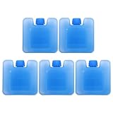 Vaguelly 5 Piezas Paquetes de Hielo Reutilizables para Aire Acondicionado Unidades de Bloques de Congelador Resistentes para Conservar Alimentos y Bebidas Diseñados para Mantener Frío