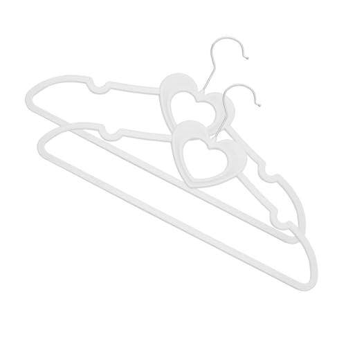 Garneck 10pcs Heart Shape Suit Hanger Hanger Hooks Space Saver for Women's Men's Home Decor