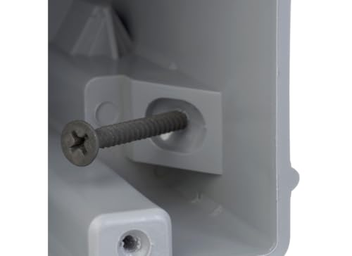 Image of Southwire Electrical Box for Lighting Fixture, 50lb Ceiling Fan and 75lb Light Fixture Support, 22.5Cu with Depth Adjustment, 1 Gang, Gray, MSB22+