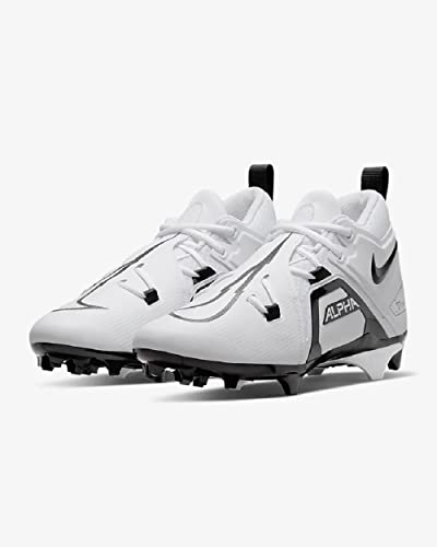 Nike Men's Alpha Menace Pro 3 Football Cleats, White/Black100, 12.53